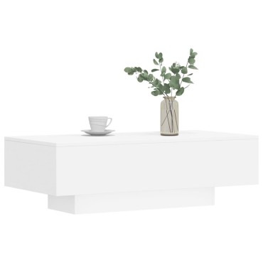 vidaXL Τραπεζάκι Σαλονιού Λευκό 100x49,5x31cm από Επεξεργασμένο Ξύλο 1 τεμ.