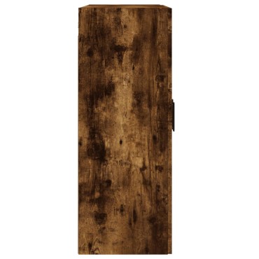 vidaXL Ντουλάπι Τοίχου Καπνιστή Δρυς 69,5x34x90cm Επεξεργ. Ξύλο 1 τεμ.