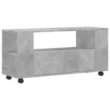 vidaXL Έπιπλο Τηλεόρασης Γκρι Σκυρ. 102x34,5x43cm Επεξ. Ξύλο