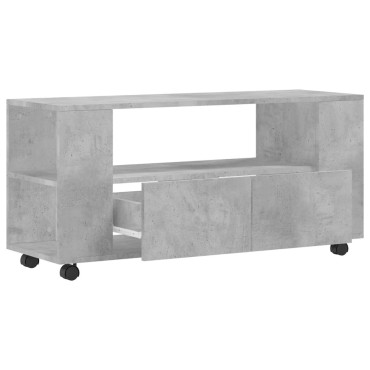 vidaXL Έπιπλο Τηλεόρασης Γκρι Σκυρ. 102x34,5x43cm Επεξ. Ξύλο