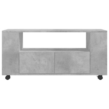 vidaXL Έπιπλο Τηλεόρασης Γκρι Σκυρ. 102x34,5x43cm Επεξ. Ξύλο
