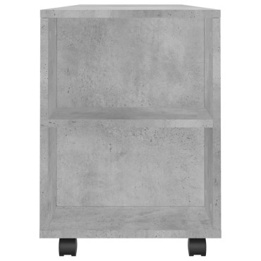 vidaXL Έπιπλο Τηλεόρασης Γκρι Σκυρ. 102x34,5x43cm Επεξ. Ξύλο