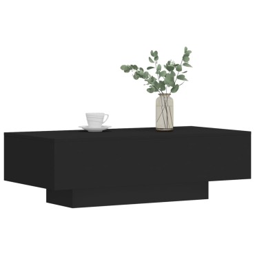 vidaXL Τραπεζάκι Σαλονιού Μαύρο 100x49,5x31cm από Επεξεργασμένο Ξύλο 1 τεμ.