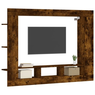 vidaXL Έπιπλο Τηλεόρασης Καπνιστή Δρυς 152x22x113cm Επεξ. Ξύλο