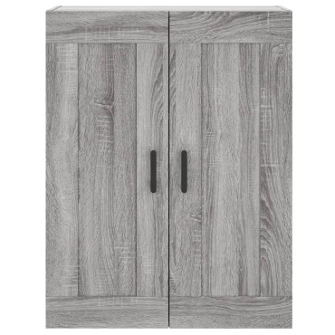 vidaXL Ντουλάπι Επιτοίχιο Γκρι Sonoma 69,5x34x90cm Επεξεργ. Ξύλο 1 τεμ.