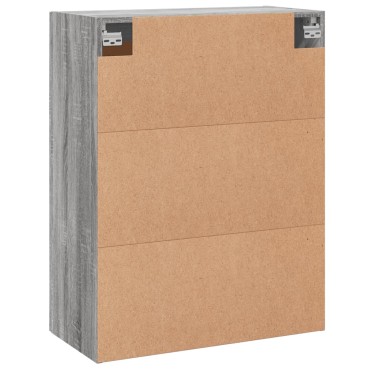 vidaXL Ντουλάπι Επιτοίχιο Γκρι Sonoma 69,5x34x90cm Επεξεργ. Ξύλο 1 τεμ.
