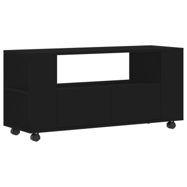vidaXL Έπιπλο Τηλεόρασης Μαύρο 102x34,5x43cm Επεξεργασμένο Ξύλο