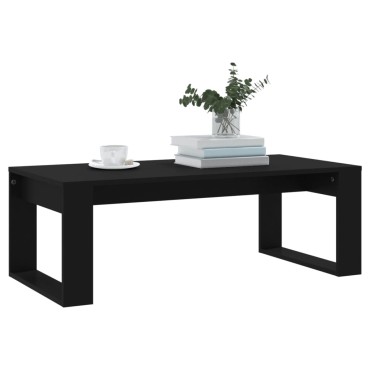 vidaXL Τραπεζάκι Σαλονιού Μαύρο 102x50x35cm από Επεξεργ. Ξύλο 1 τεμ.