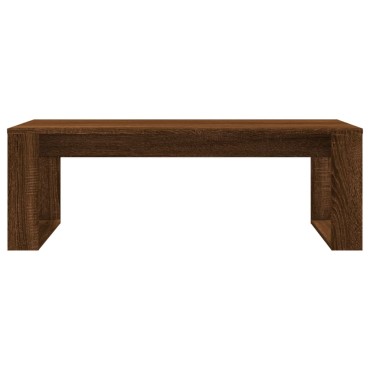 vidaXL Τραπεζάκι Σαλονιού Καφέ Δρυς 102x50x35cm Επεξεργ. Ξύλο 1 τεμ.