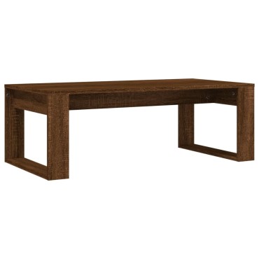 vidaXL Τραπεζάκι Σαλονιού Καφέ Δρυς 102x50x35cm Επεξεργ. Ξύλο 1 τεμ.