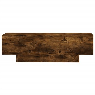 vidaXL Τραπεζάκι Σαλονιού Καπνιστή Δρυς 100x49,5x31cm Επεξεργ. Ξύλο 1 τεμ.