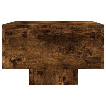 vidaXL Τραπεζάκι Σαλονιού Καπνιστή Δρυς 100x49,5x31cm Επεξεργ. Ξύλο 1 τεμ.