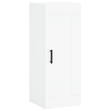 vidaXL Ντουλάπι Τοίχου Λευκό 34,5x34x90cm από Επεξεργασμένο Ξύλο 1 τεμ.
