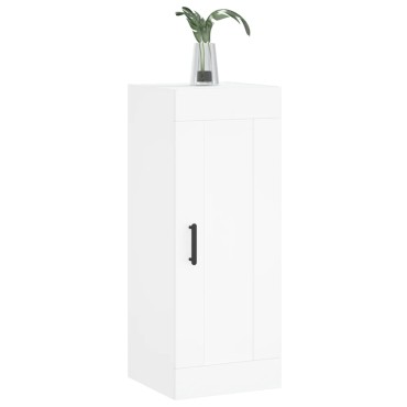 vidaXL Ντουλάπι Τοίχου Λευκό 34,5x34x90cm από Επεξεργασμένο Ξύλο 1 τεμ.
