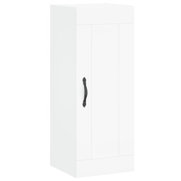 vidaXL Ντουλάπι Τοίχου Λευκό 34,5x34x90cm από Επεξεργασμένο Ξύλο 1 τεμ.