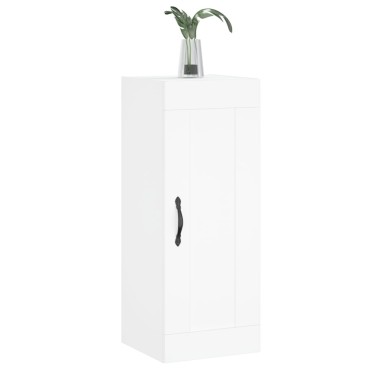 vidaXL Ντουλάπι Τοίχου Λευκό 34,5x34x90cm από Επεξεργασμένο Ξύλο 1 τεμ.