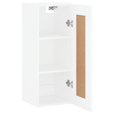 vidaXL Ντουλάπι Τοίχου Λευκό 34,5x34x90cm από Επεξεργασμένο Ξύλο 1 τεμ.