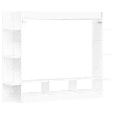 vidaXL Έπιπλο Τηλεόρασης Λευκό 152x22x113cm από Επεξεργασμένο Ξύλο