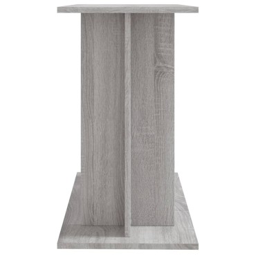 vidaXL Βάση Ενυδρείου Γκρι Sonoma 80x35x60 εκ. από Επεξεργασμένο Ξύλο