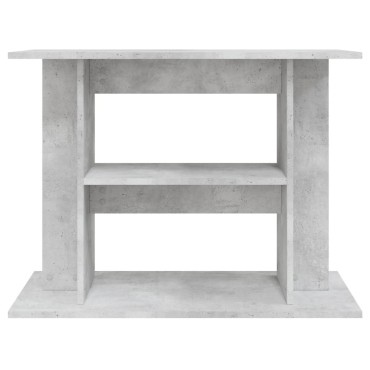 vidaXL Βάση Ενυδρείου Γκρι Σκυροδ. 80x35x60 εκ. από Επεξεργασμένο Ξύλο