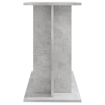 vidaXL Βάση Ενυδρείου Γκρι Σκυροδ. 80x35x60 εκ. από Επεξεργασμένο Ξύλο