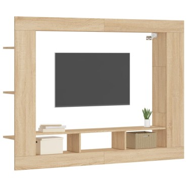 vidaXL Έπιπλο Τηλεόρασης Sonoma Δρυς 152x22x113cm Επεξεργασμένο Ξύλο