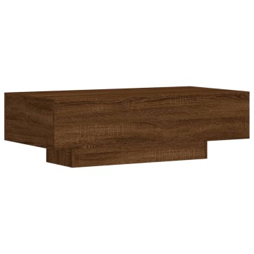 vidaXL Τραπεζάκι Σαλονιού Καφέ Δρυς 100x49,5x31cm Επεξεργ. Ξύλο 1 τεμ.