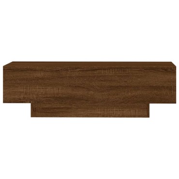 vidaXL Τραπεζάκι Σαλονιού Καφέ Δρυς 100x49,5x31cm Επεξεργ. Ξύλο 1 τεμ.
