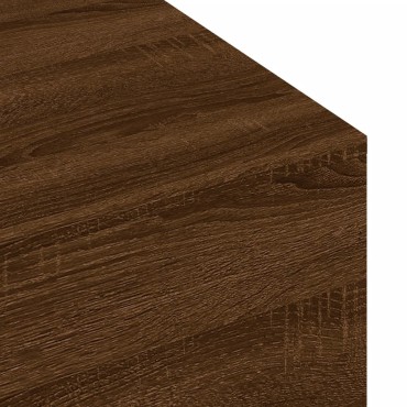 vidaXL Τραπεζάκι Σαλονιού Καφέ Δρυς 100x49,5x31cm Επεξεργ. Ξύλο 1 τεμ.
