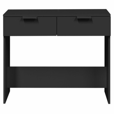 vidaXL Τραπέζι Κονσόλα Μαύρο 90x36x75cm Επεξεργασμένο Ξύλο 1 τεμ.