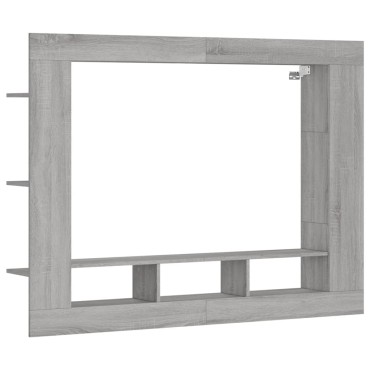 vidaXL Έπιπλο Τηλεόρασης Γκρι Sonoma 152x22x113cm Επεξεργ. Ξύλο