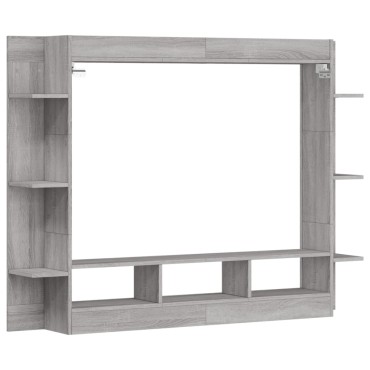 vidaXL Έπιπλο Τηλεόρασης Γκρι Sonoma 152x22x113cm Επεξεργ. Ξύλο