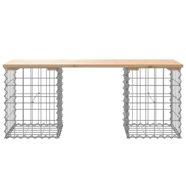 vidaXL Παγκάκι Κήπου Συρματοκιβώτιο 103x31x42cm από Μασίφ Ξύλο Πεύκου 1 τεμ.