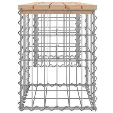 vidaXL Παγκάκι Κήπου Συρματοκιβώτιο 103x31x42cm από Μασίφ Ξύλο Πεύκου 1 τεμ.