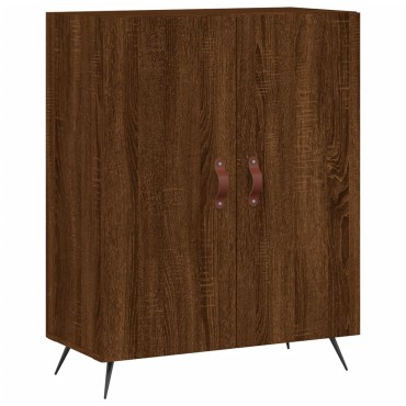 vidaXL Ντουλάπι Καφέ Δρυς 69,5x34x180cm από Επεξεργασμένο Ξύλο 1 τεμ.