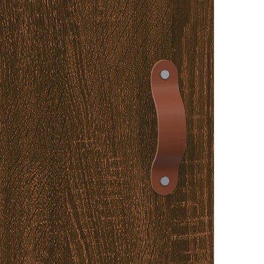 vidaXL Ντουλάπι Καφέ Δρυς 69,5x34x180cm από Επεξεργασμένο Ξύλο 1 τεμ.