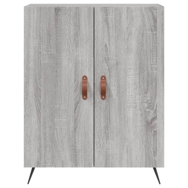 vidaXL Ντουλάπι Γκρι Sonoma 69,5x34x180cm Επεξεργασμένο Ξύλο 1 τεμ.