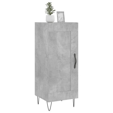 vidaXL Ντουλάπι Γκρι Σκυροδέματος 34,5x34x90cm Επεξεργασμένο Ξύλο 1 τεμ.