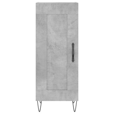 vidaXL Ντουλάπι Γκρι Σκυροδέματος 34,5x34x90cm Επεξεργασμένο Ξύλο 1 τεμ.