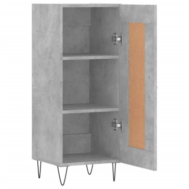 vidaXL Ντουλάπι Γκρι Σκυροδέματος 34,5x34x90cm Επεξεργασμένο Ξύλο 1 τεμ.