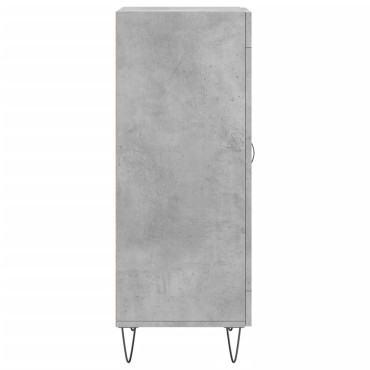 vidaXL Ντουλάπι Γκρι Σκυροδέματος 34,5x34x90cm Επεξεργασμένο Ξύλο 1 τεμ.
