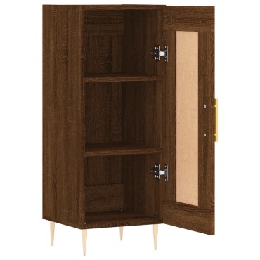 vidaXL Ντουλάπι Καφέ Δρυς 34,5x34x90cm Επεξεργασμένο Ξύλο 1 τεμ.