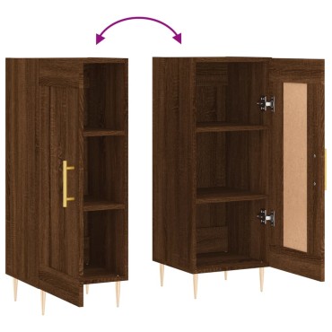 vidaXL Ντουλάπι Καφέ Δρυς 34,5x34x90cm Επεξεργασμένο Ξύλο 1 τεμ.