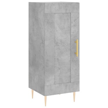 vidaXL Ντουλάπι Γκρι Σκυροδέματος 34,5x34x90cm Επεξεργασμένο Ξύλο 1 τεμ.