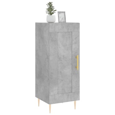 vidaXL Ντουλάπι Γκρι Σκυροδέματος 34,5x34x90cm Επεξεργασμένο Ξύλο 1 τεμ.