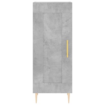 vidaXL Ντουλάπι Γκρι Σκυροδέματος 34,5x34x90cm Επεξεργασμένο Ξύλο 1 τεμ.