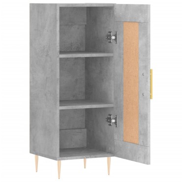 vidaXL Ντουλάπι Γκρι Σκυροδέματος 34,5x34x90cm Επεξεργασμένο Ξύλο 1 τεμ.
