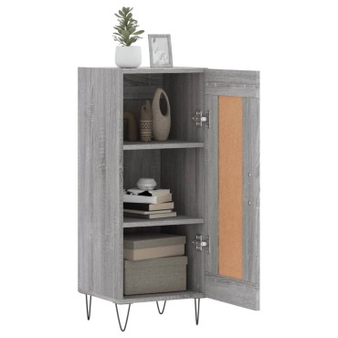 vidaXL Ντουλάπι Γκρι Sonoma 34,5x34x90cm από Επεξεργασμένο Ξύλο 1 τεμ.