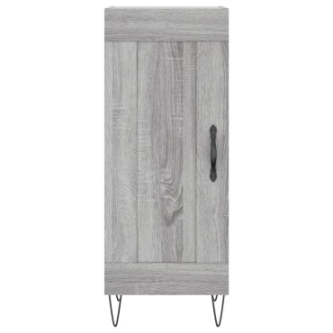 vidaXL Ντουλάπι Γκρι Sonoma 34,5x34x90cm από Επεξεργασμένο Ξύλο 1 τεμ.