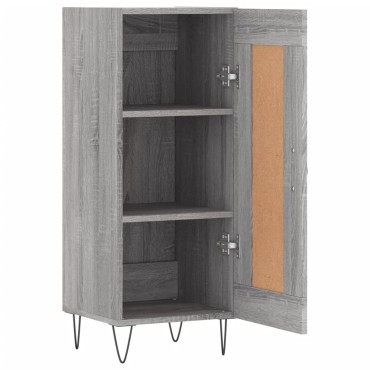 vidaXL Ντουλάπι Γκρι Sonoma 34,5x34x90cm από Επεξεργασμένο Ξύλο 1 τεμ.